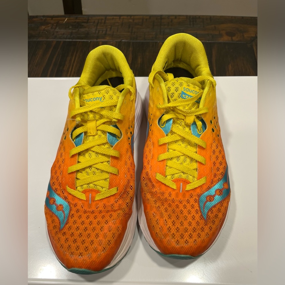 Saucony Kinvara 8 Orange/Yellow/Blue - Picture 2 of 7